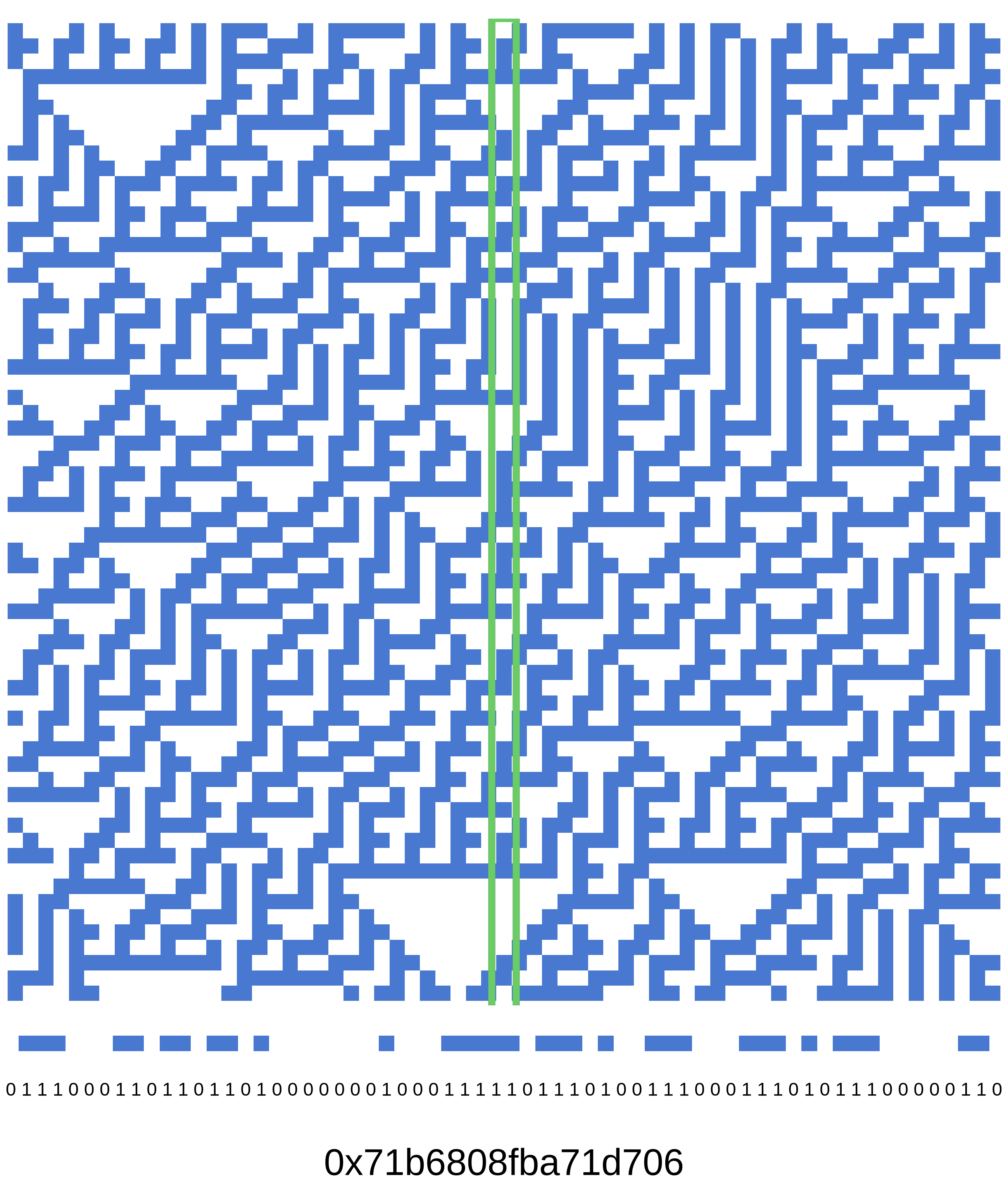 Rule 30 bit extraction